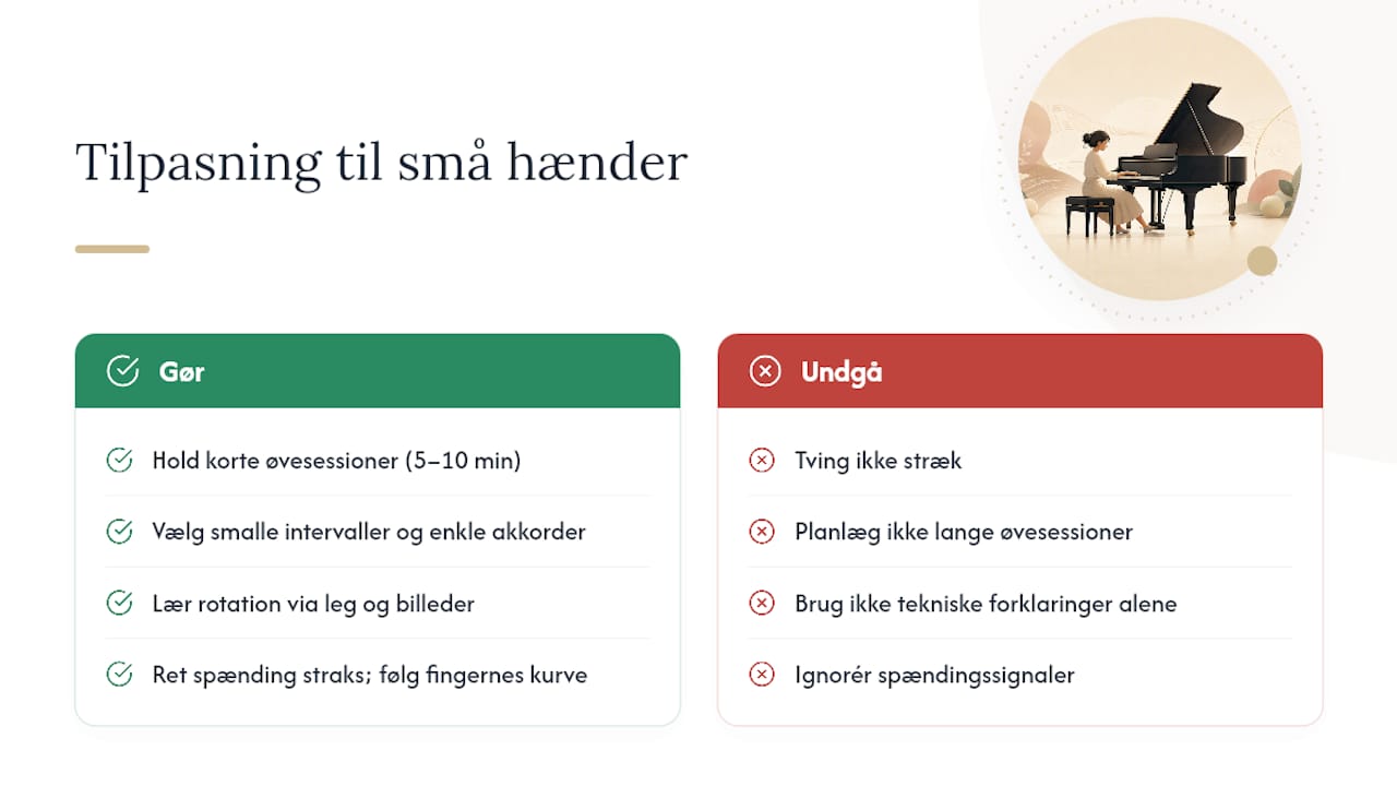 Hvordan tilpasses teknikken til børn med små hænder? — overview diagram