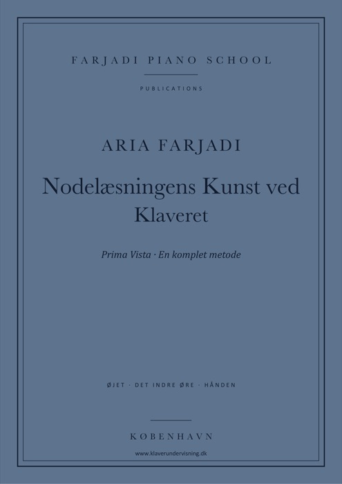 Forside: Nodelæsningens Kunst ved Klaveret